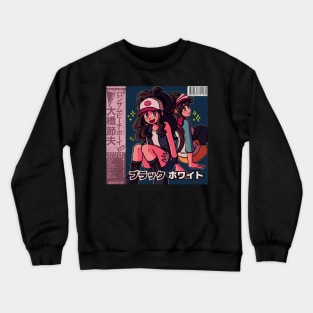 vaporwave anime aesthetic hilda rosa gen 5 video game Crewneck Sweatshirt